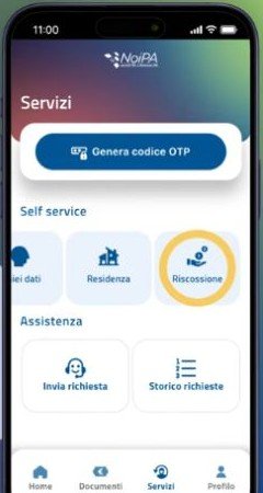 Passaggio 2: Seleziona Riscossione, schermata del video ufficiale NoiPA