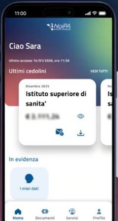 Passaggio 1: Apri Profilo, schermata del video ufficiale NoiPA