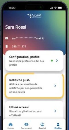 Passaggio 2: Seleziona Notifiche push, schermata del video ufficiale NoiPA