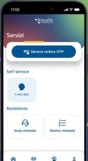 Passaggio 1: Apri Genera codice OTP, schermata del video ufficiale NoiPA