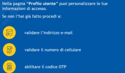 Elenco delle tre verifiche del profilo nel video ufficiale NoiPA