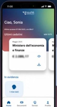 Passaggio 1: Apri I miei dati, schermata del video ufficiale NoiPA